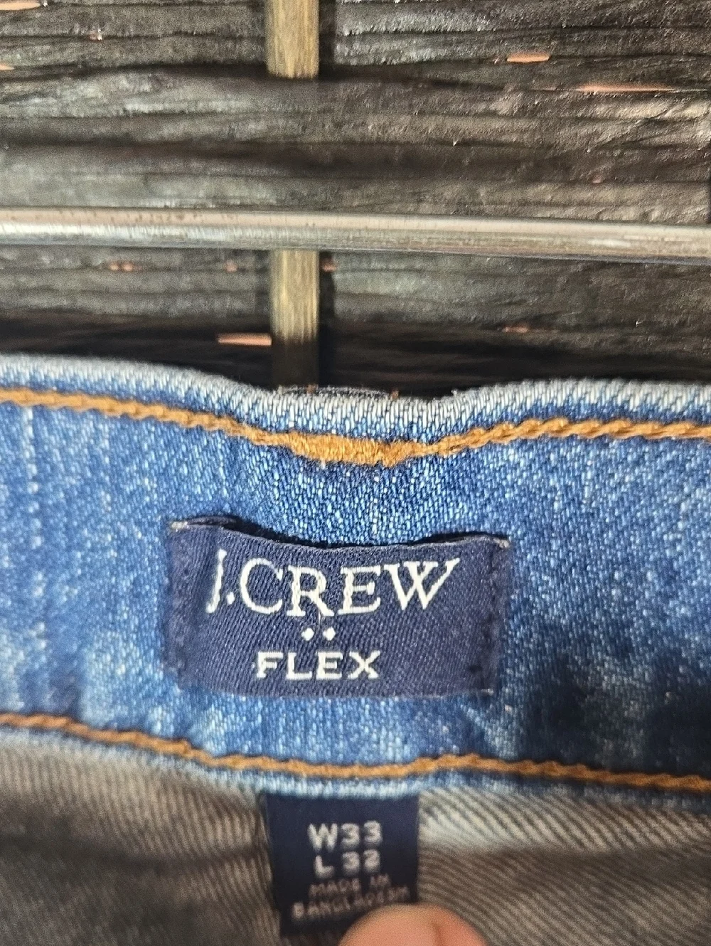 J. Crew Men's Vintage Flex Medium Blue Straight Jeans 33X32 NWT
